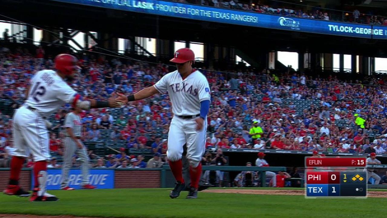 Lucroy's sac fly to center