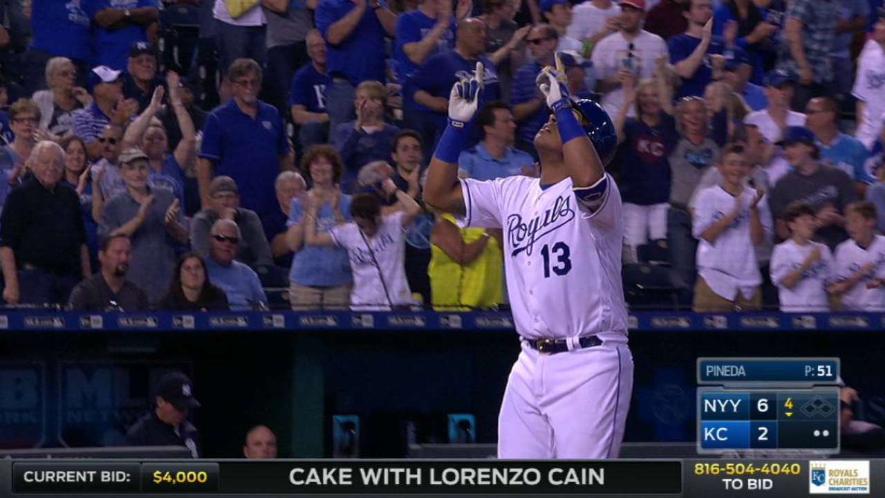 Royals burned early by Yankees' red-hot bats