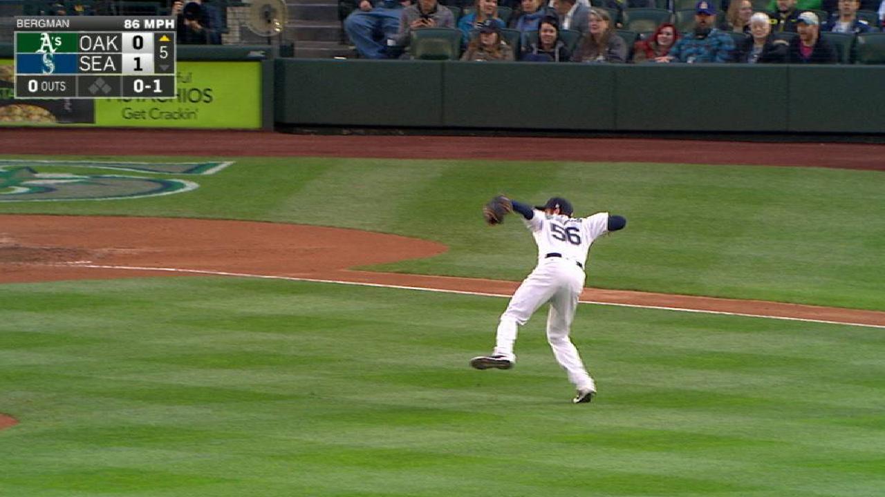 Bergman's slick defensive play