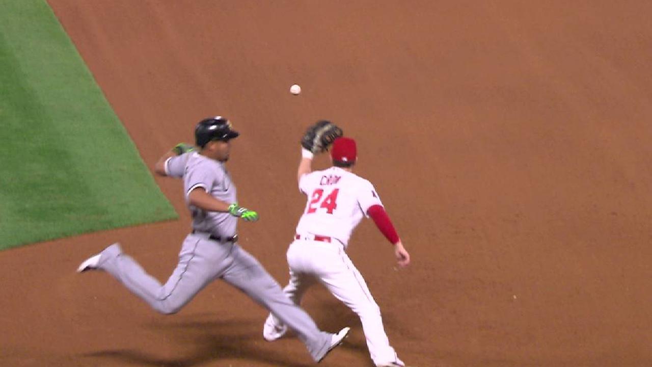 Valbuena turns 5-4-3 double play