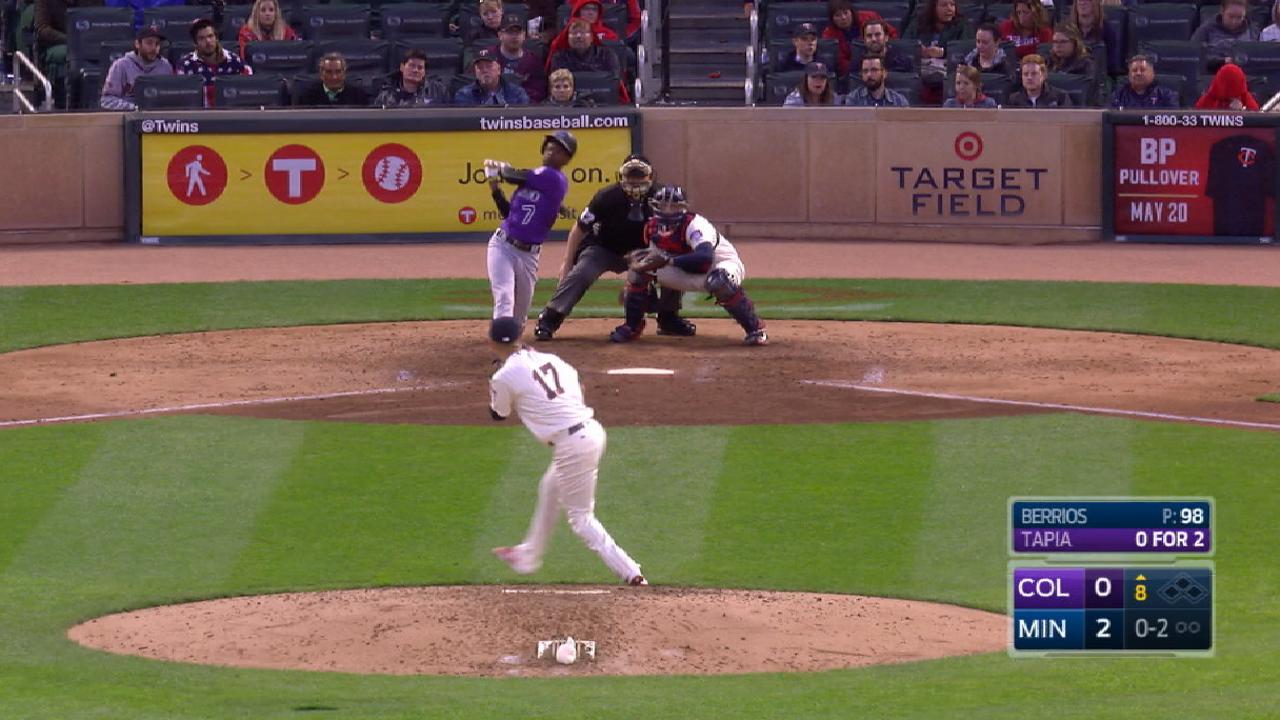 Berrios' 11 K's in 11 seconds