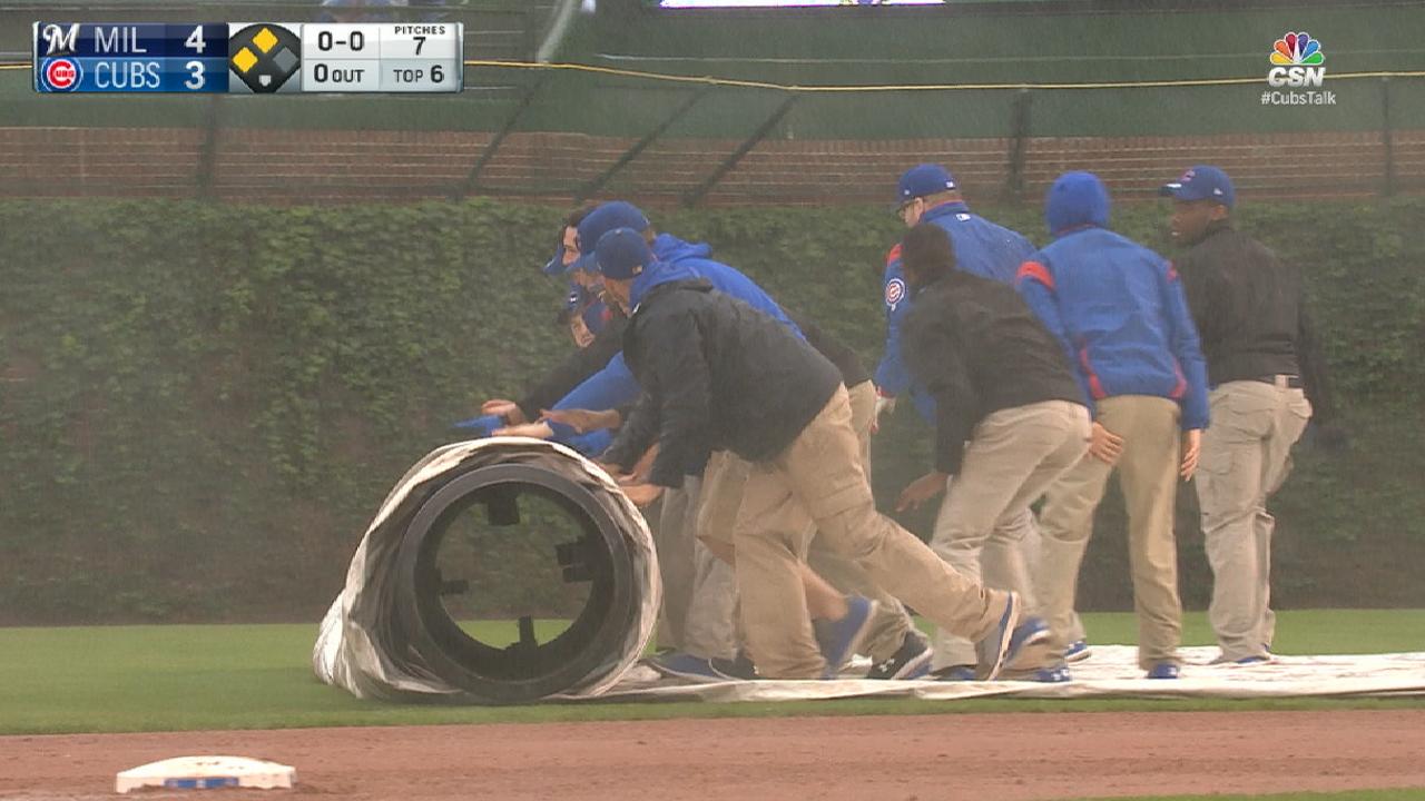 Game enters long rain delay