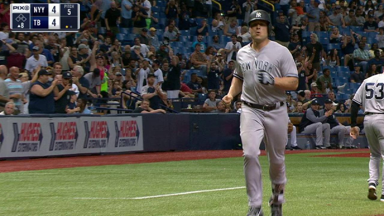 Yanks fall to Rays despite Holliday's heroics