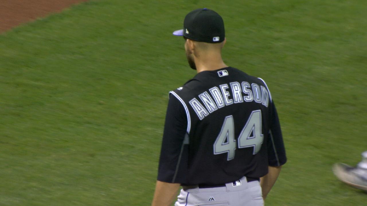 Anderson fans seven in six