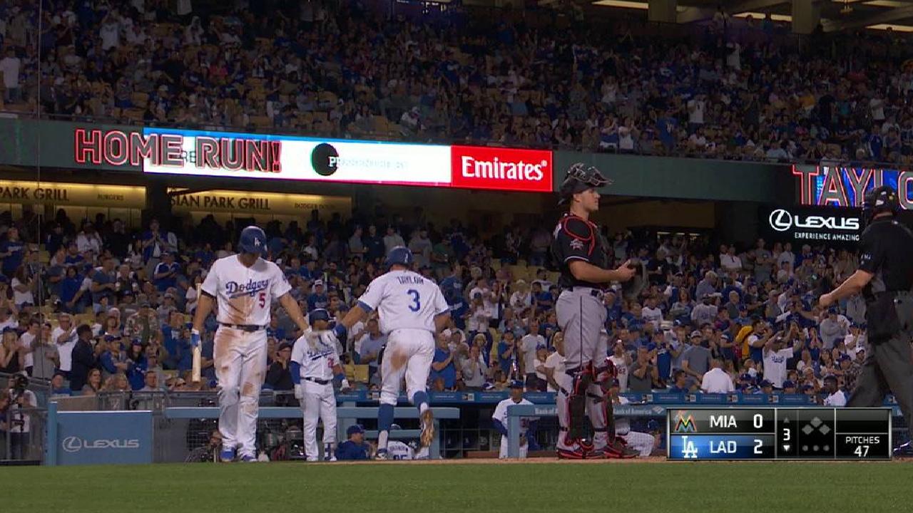 Taylor's solo home run