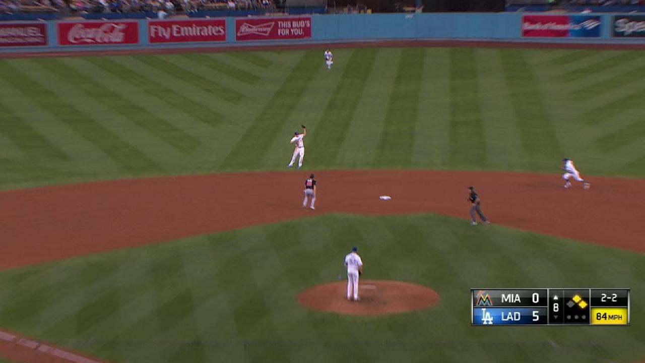 Seager's leaping catch