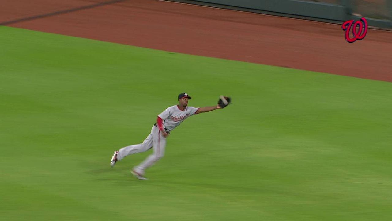 Taylor's impressive diving grab