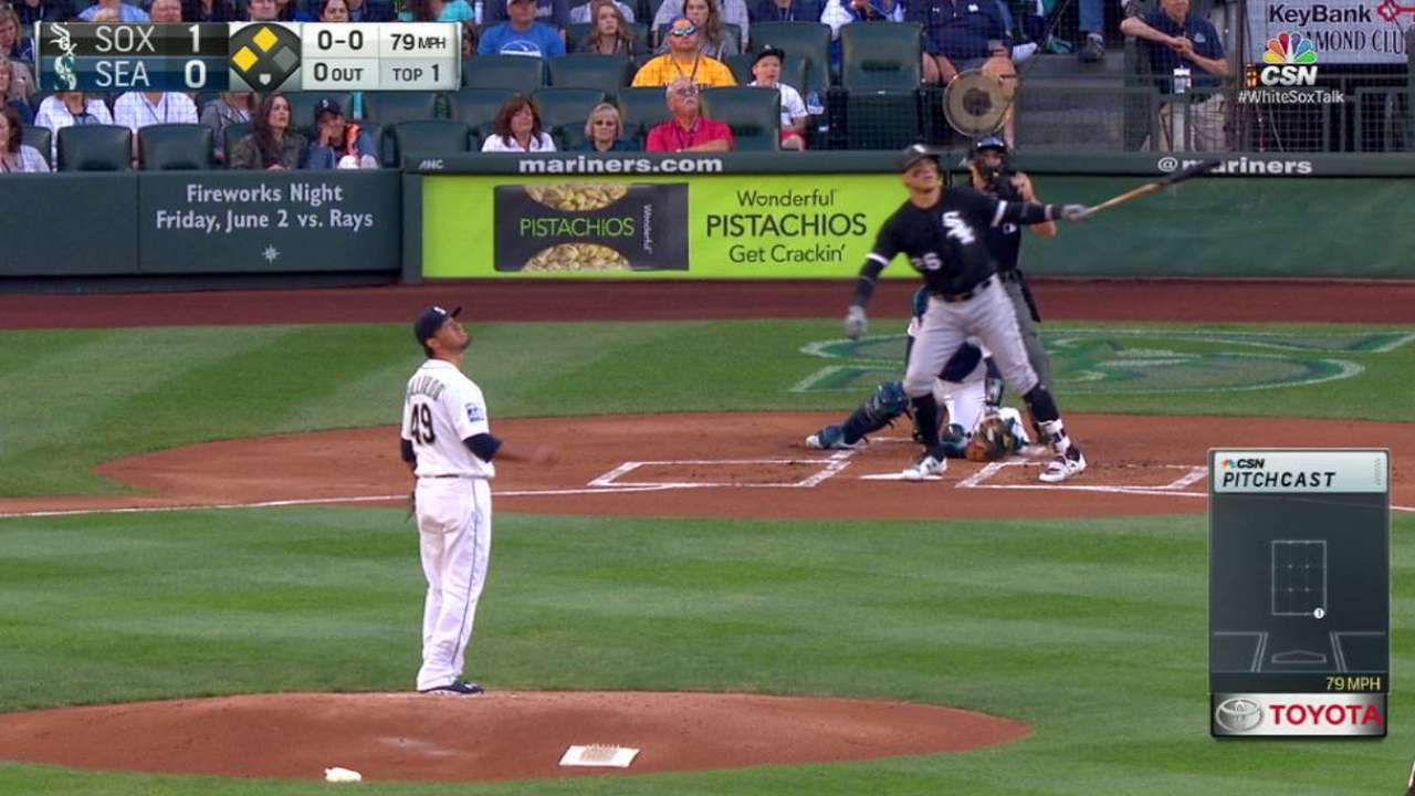 García pega 2 HR y empuja 5 en paliza de White Sox sobre Marineros
