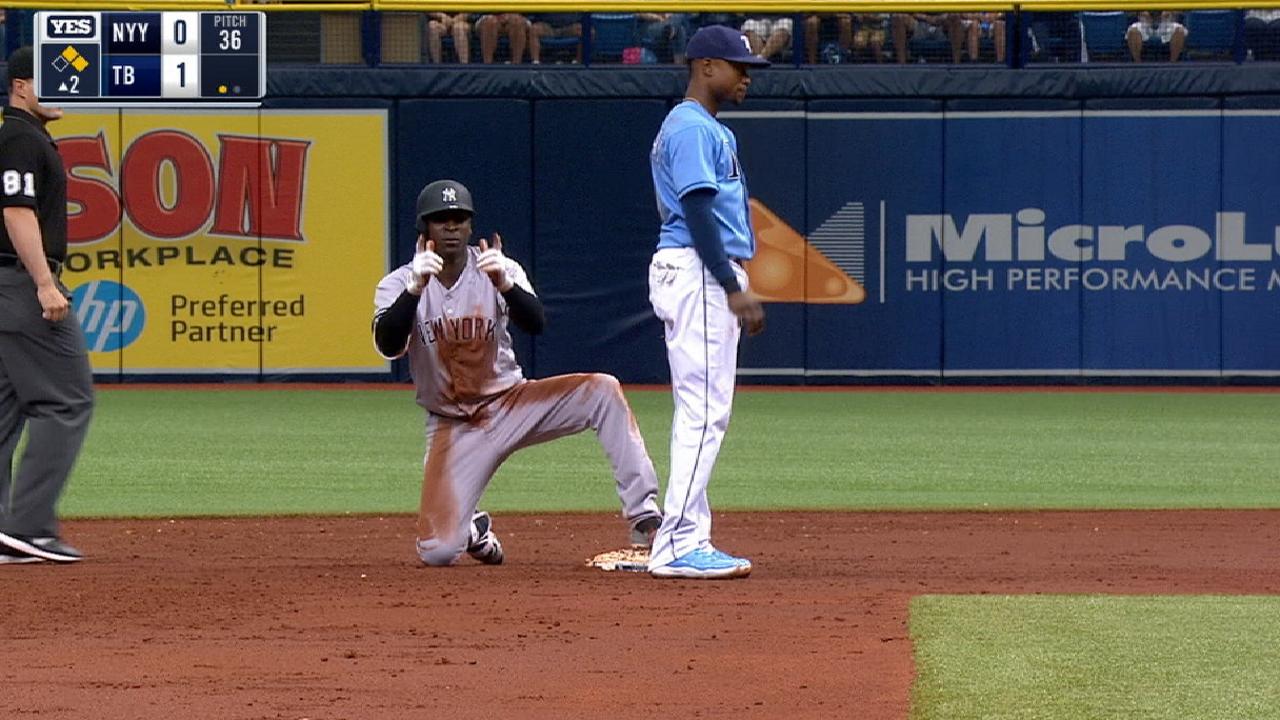 Gregorius' four-hit performance