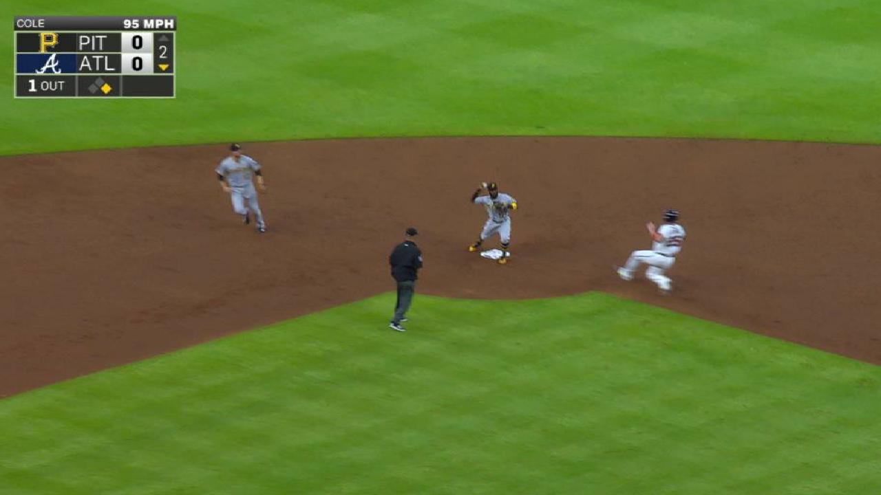 Cole induces a 6-4-3 double play