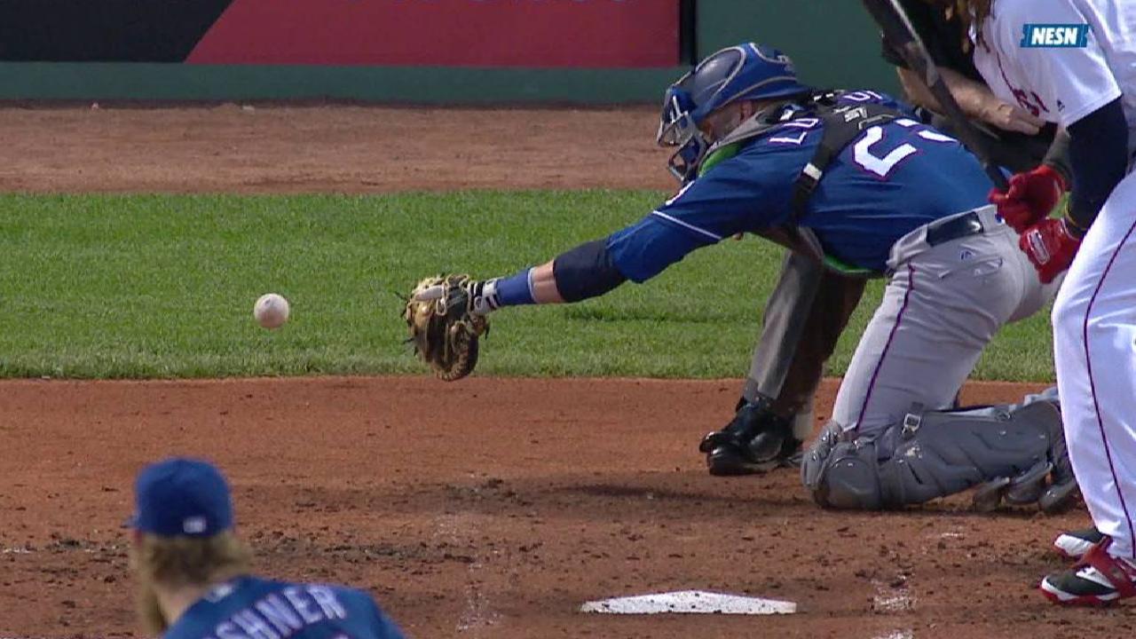 Bogaerts scores on wild pitch