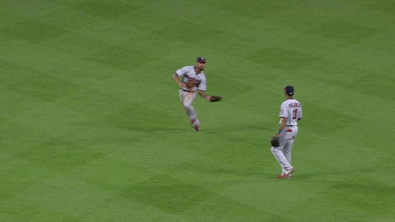 Buxton's running grab in center