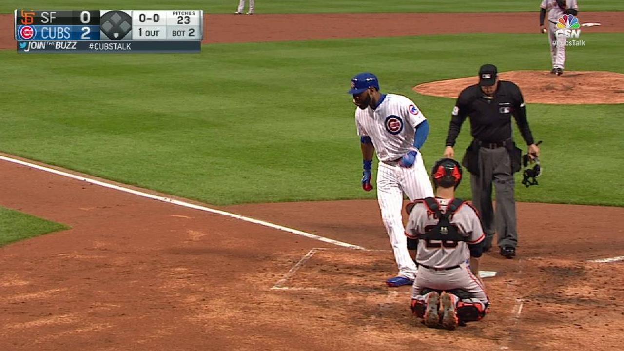 Heyward's solo homer