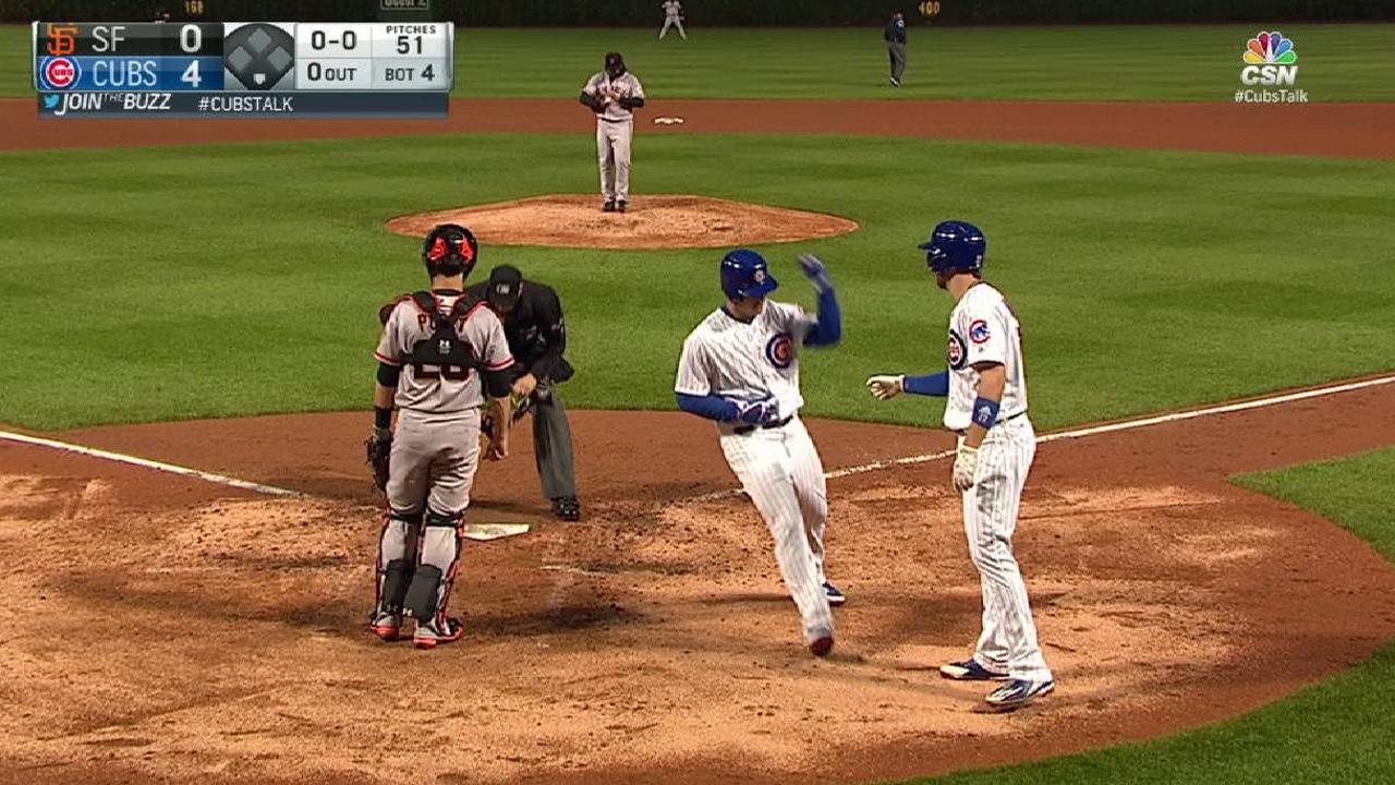 Cubs muscle past Giants to back Lester