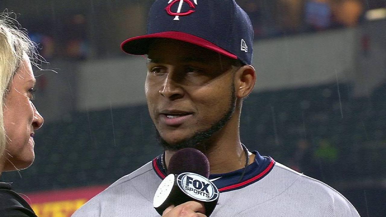 Santana on his shutout win