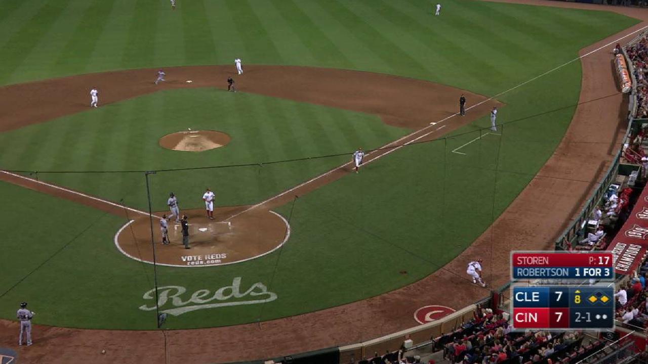 Encarnacion scores on wild pitch