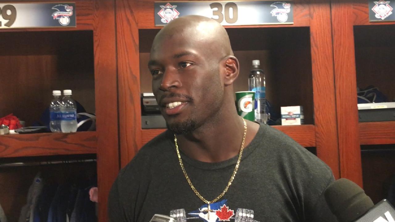 Alford talks first career hit
