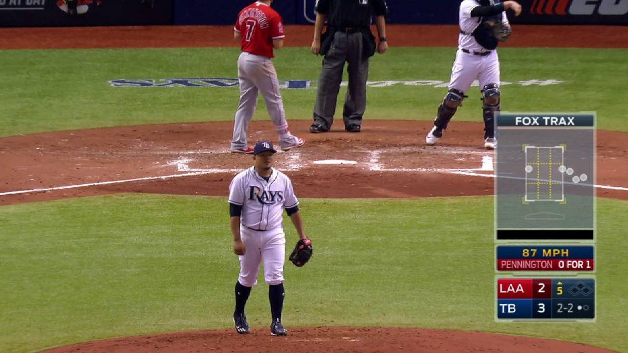 Rays se impusieron a los Angelinos con tres jonrones