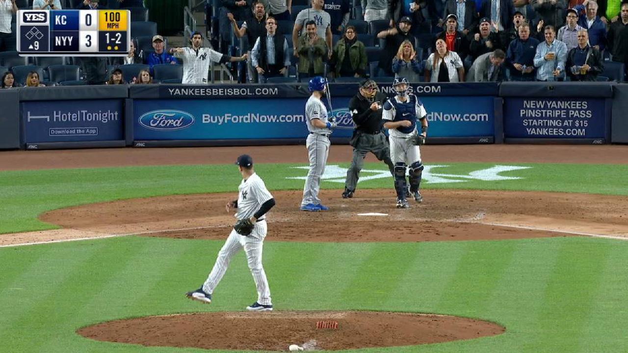 Betances fans side, notches save
