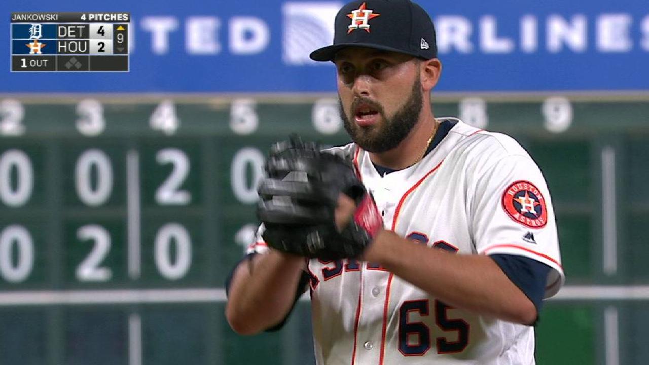 Jankowski's first MLB strikeout