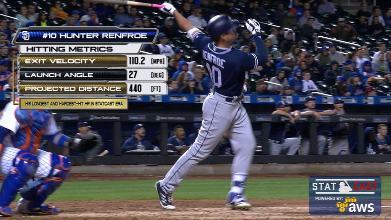 Renfroe's 440-ft HR caps Padres' comeback