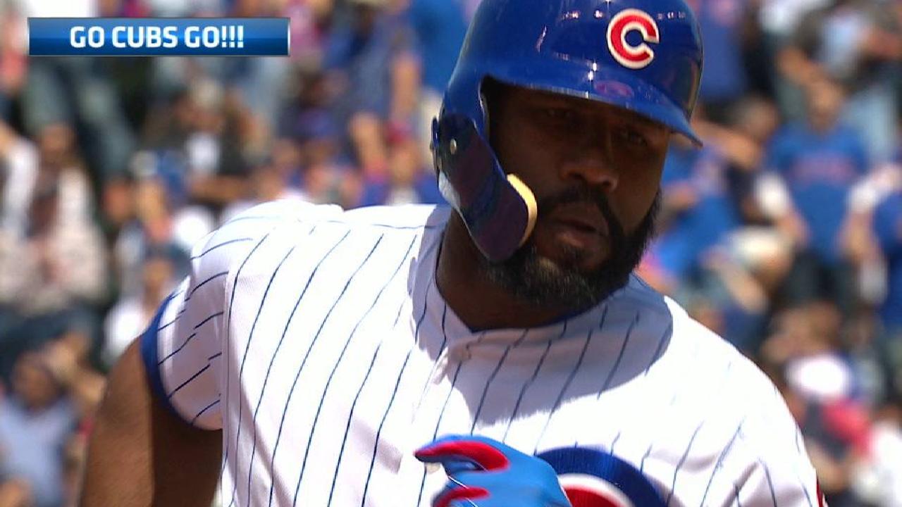 Heyward's laser home run