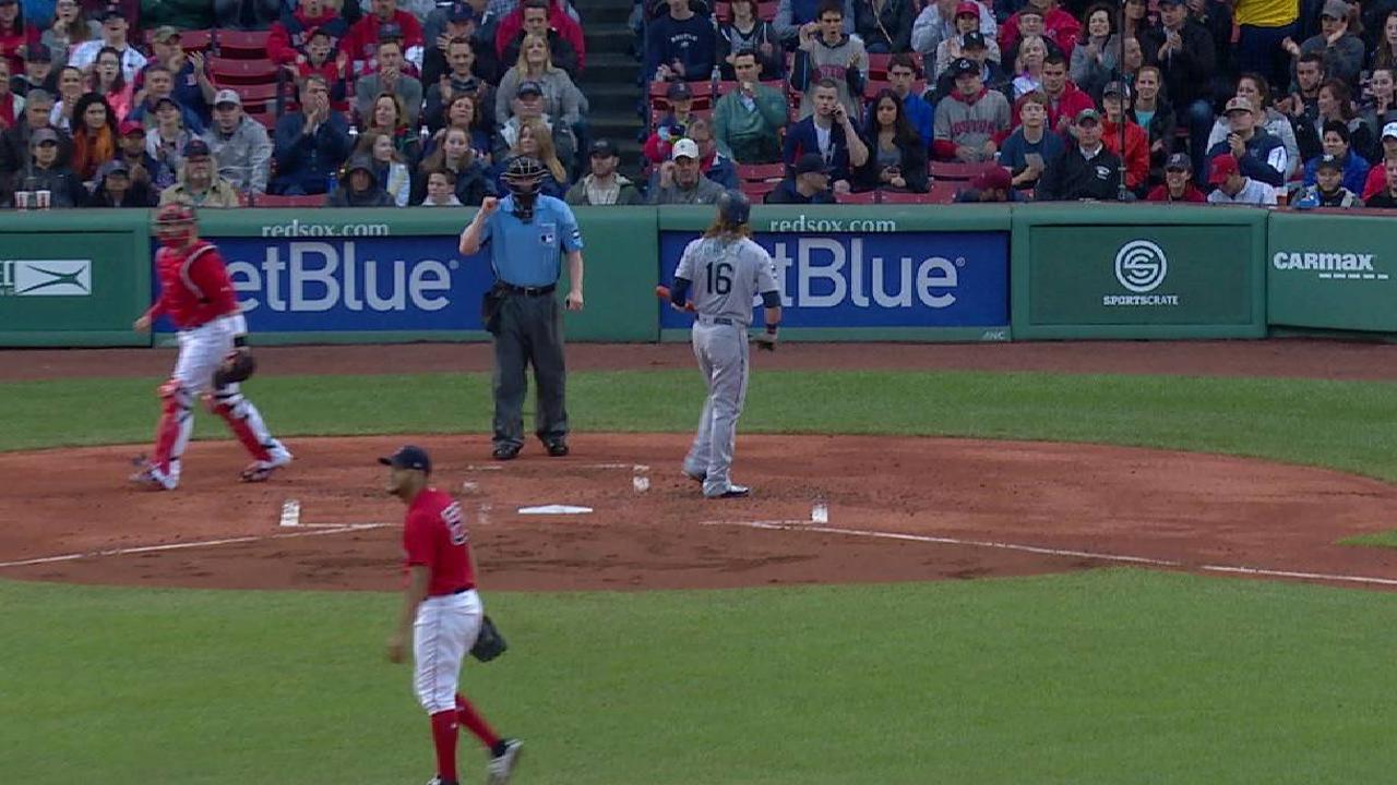 Rodriguez strikes out Gamel
