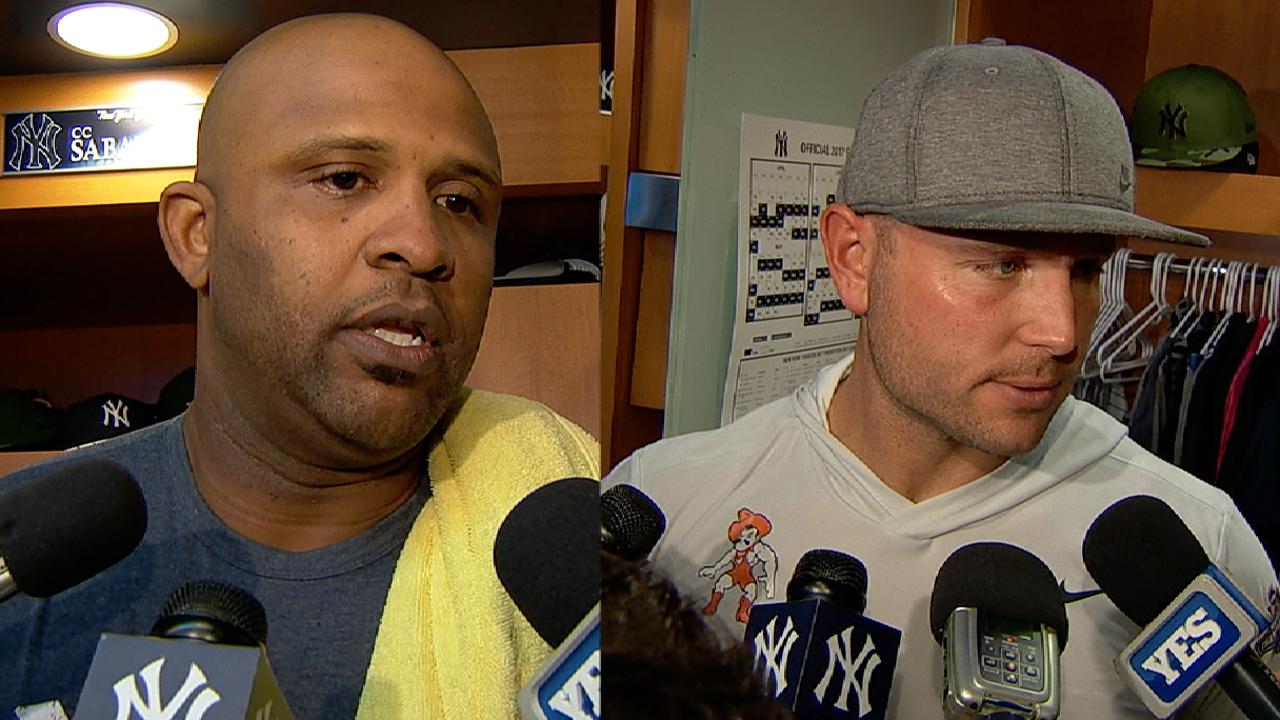 Sabathia, Holliday on 3-2 win