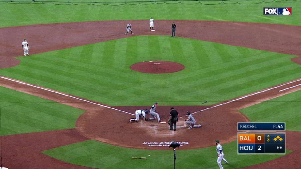 Offense, pitching scuffle during O's slide
