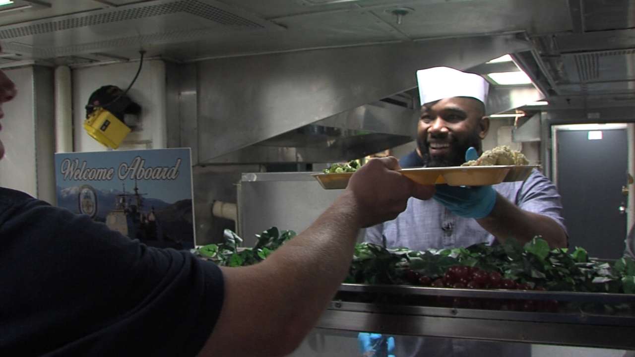 Anderson serves Navy kitchen