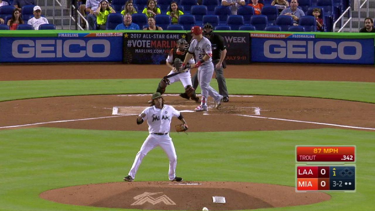 Urena strikes out the side