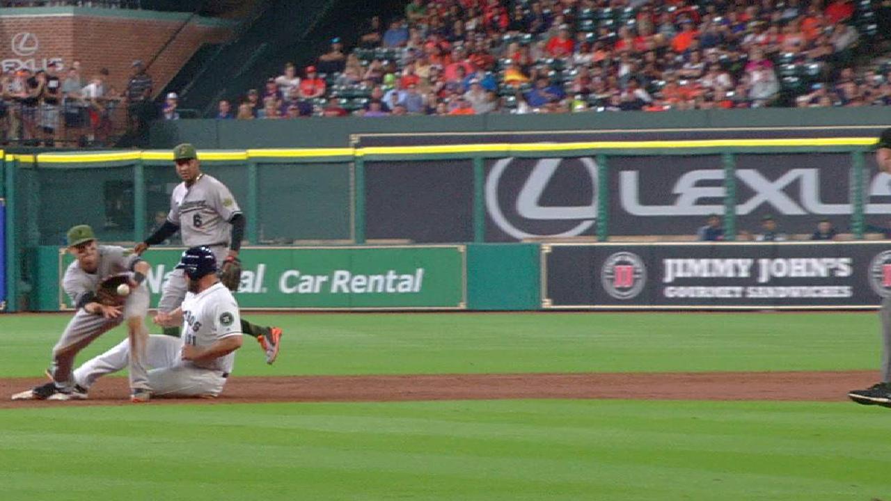 Gattis slides safely into second