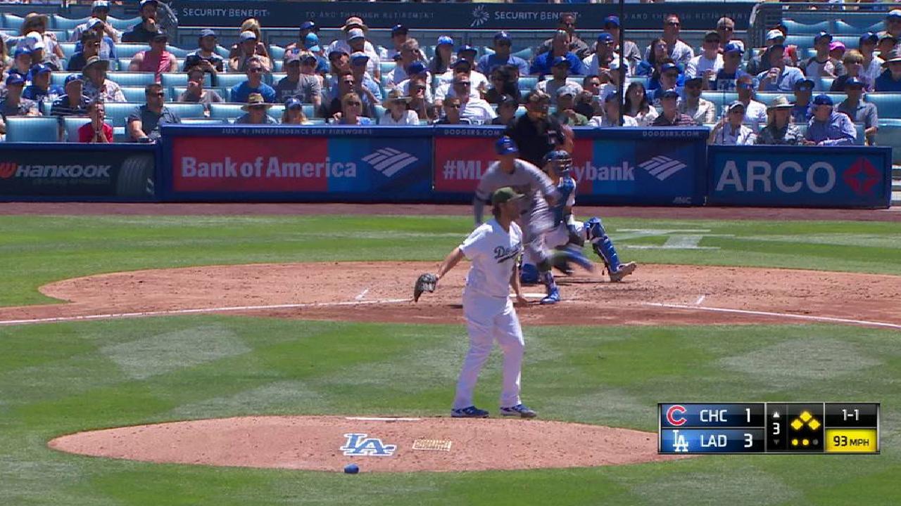 Kershaw escapes bases-loaded jam