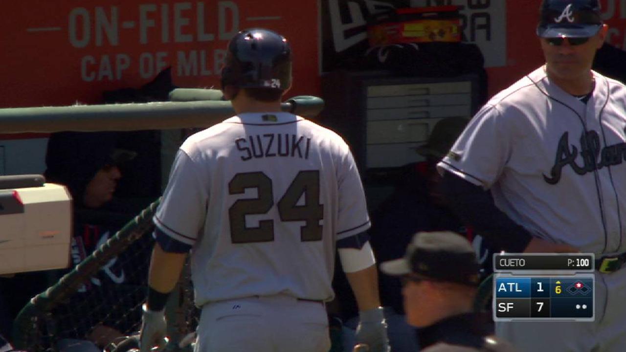 Braves can't capitalize on chances vs. Giants