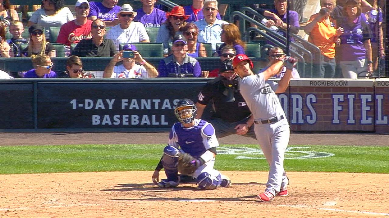 DeJong homers in first at-bat
