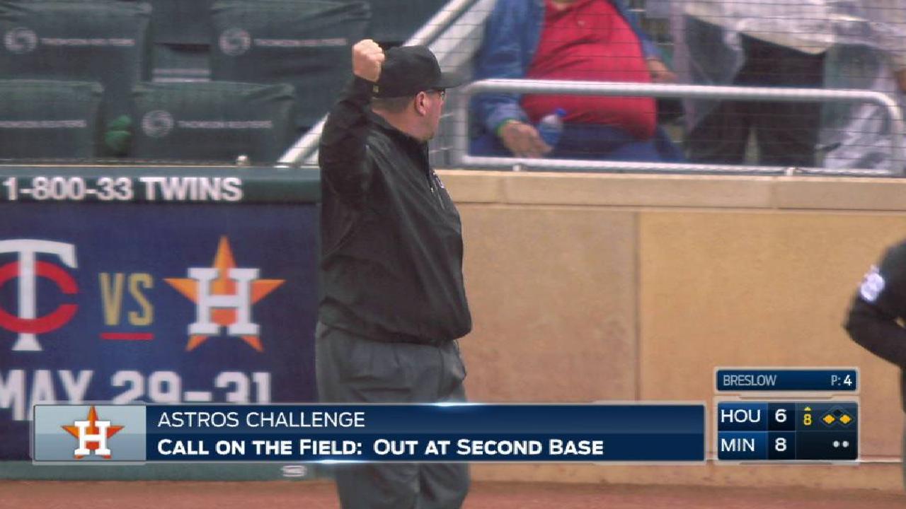 Polanco throws out Bregman