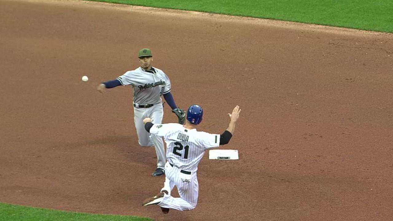 Aguilar, Arcia turn 3-6-3 DP