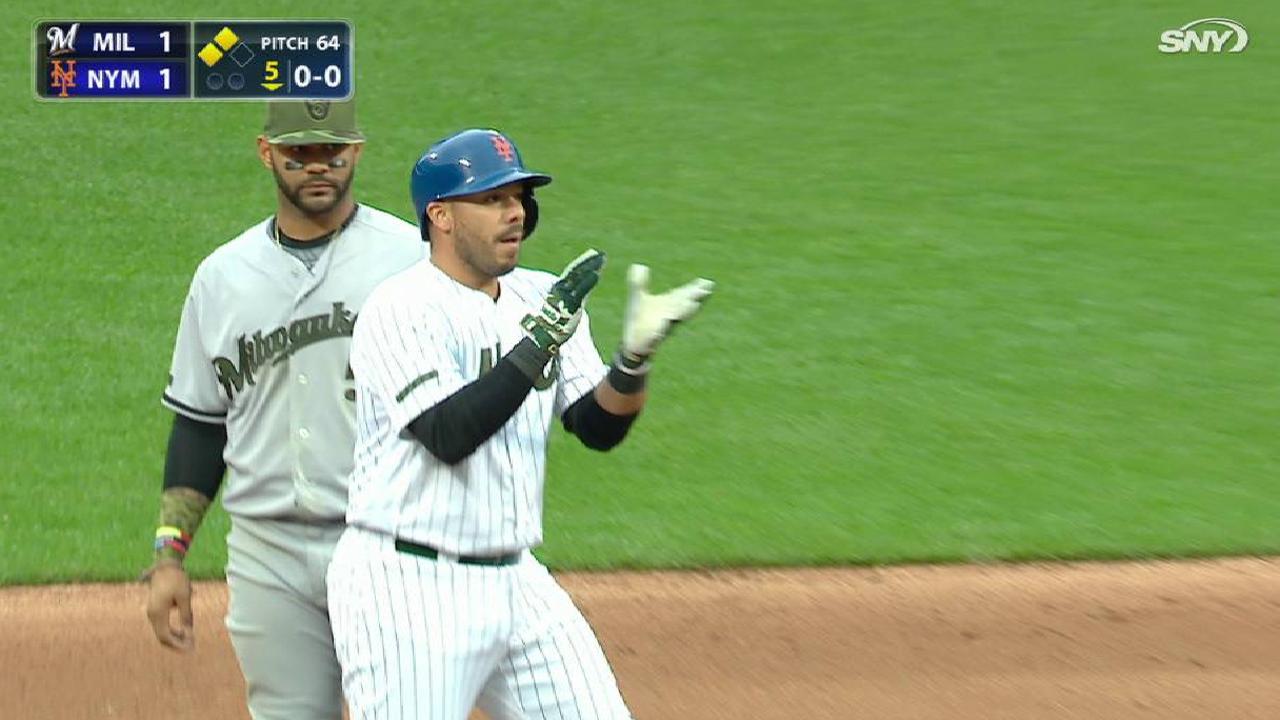 Rivera's RBI double to left