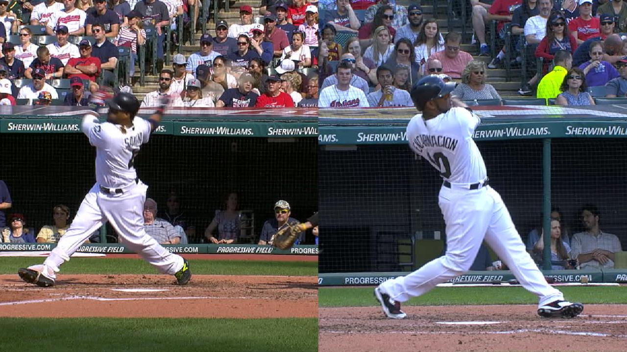 Tribe rides 4-run 4th to victory vs. Athletics
