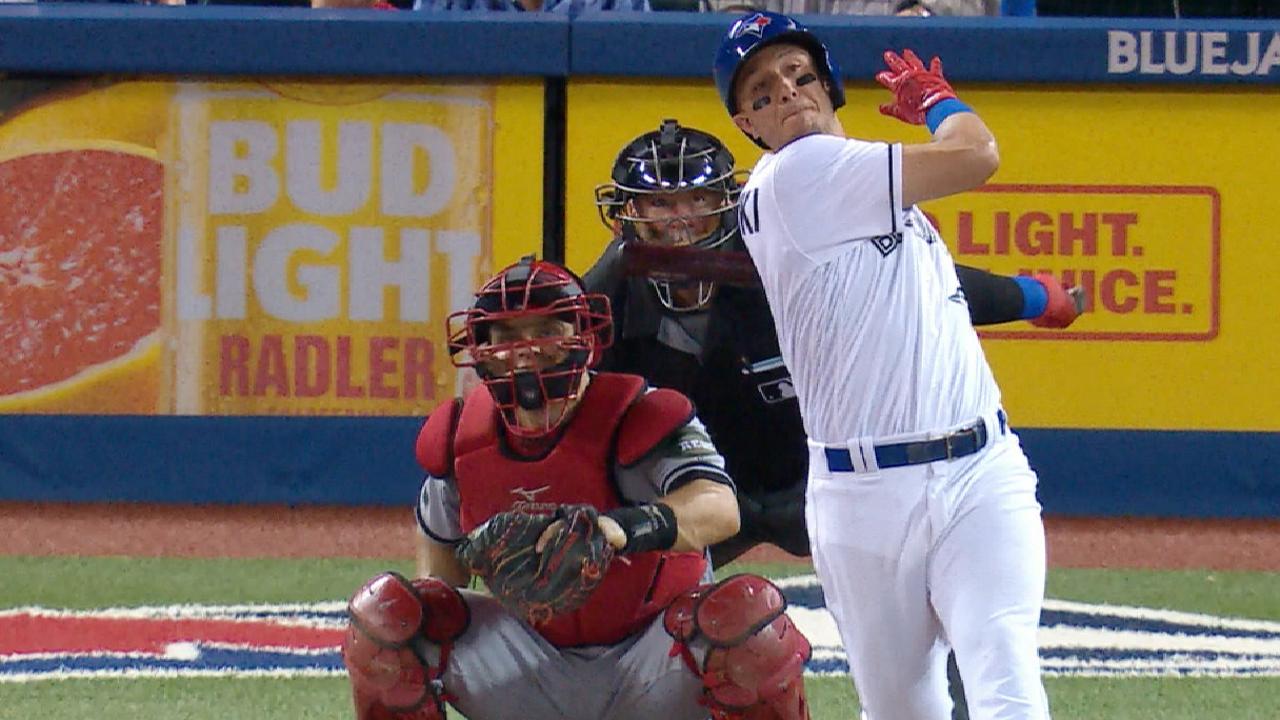 Tulo hits grand slam on historic night