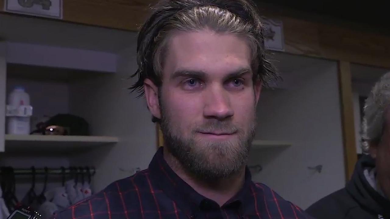 Harper on HBP, charging mound
