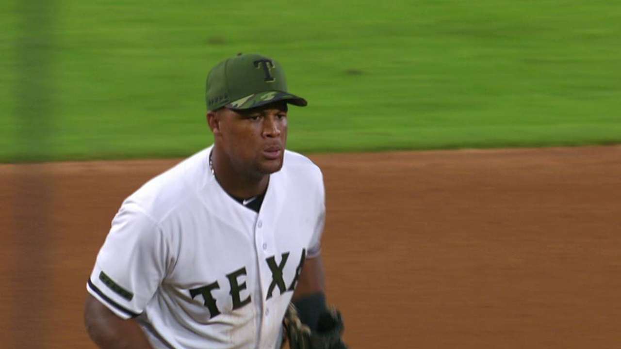 Beltre's diving grab at third