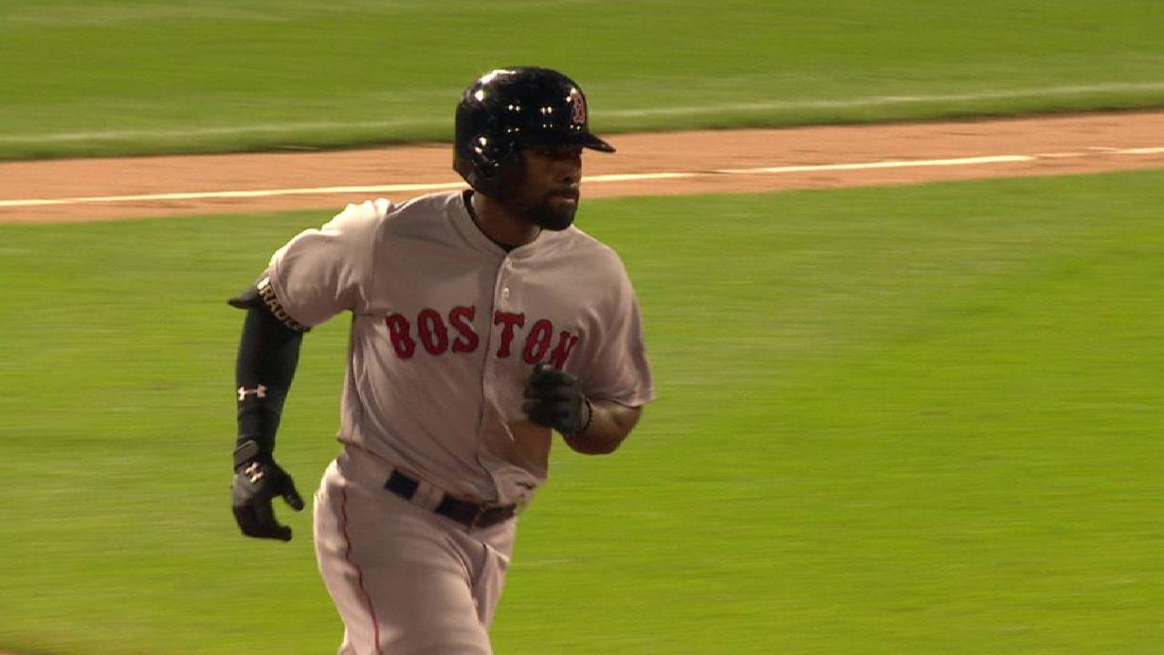 Bradley's three-run homer