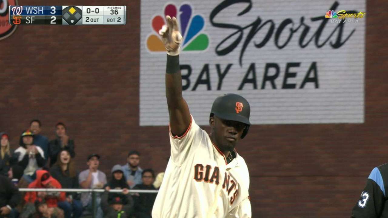 Calixte's two-run double