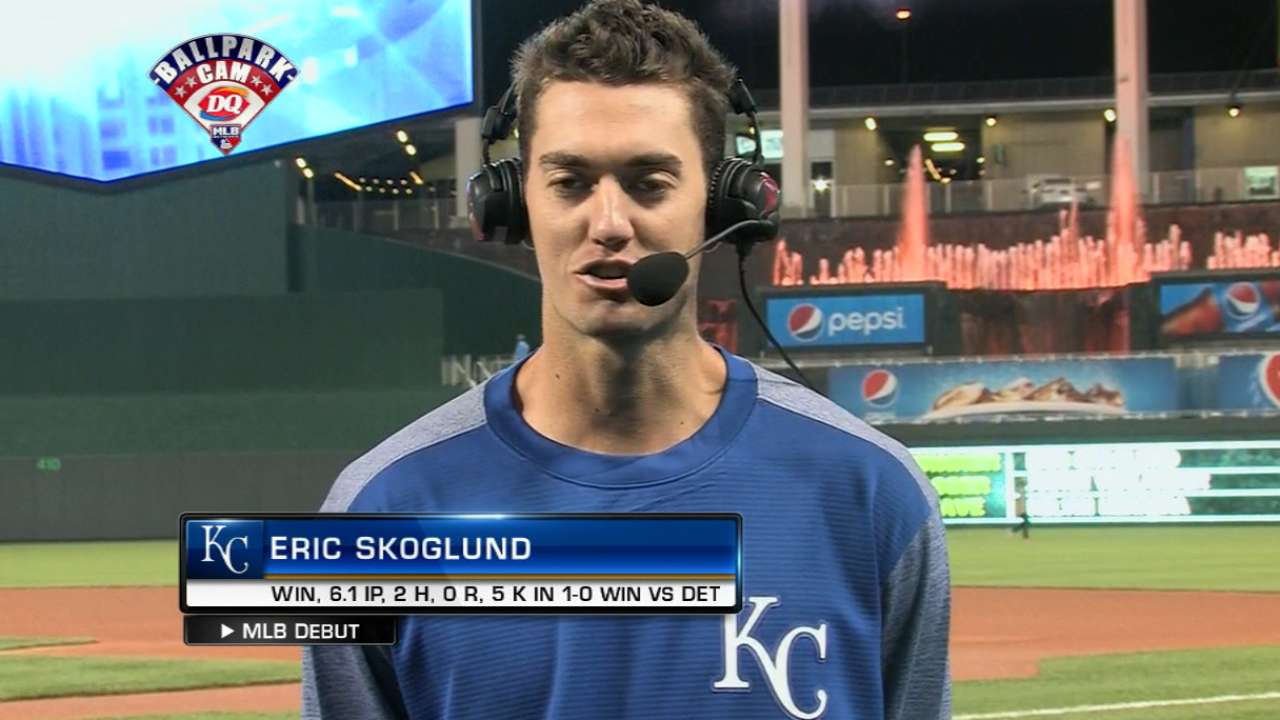 Skoglund on his first career win