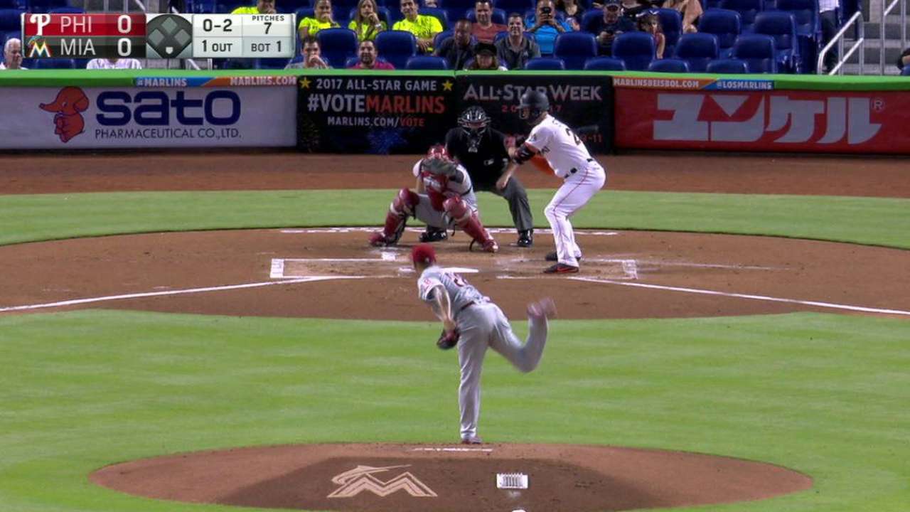 Velasquez strikes out Stanton
