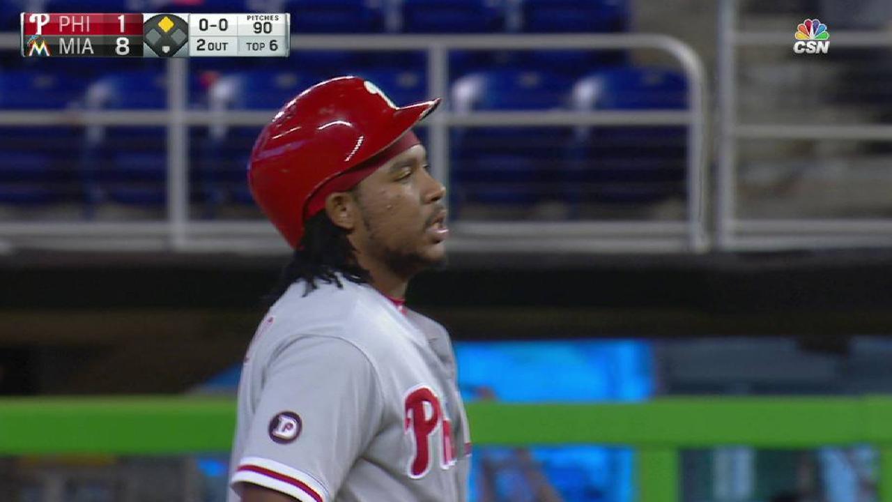 Phils' offense overpowered in finale loss