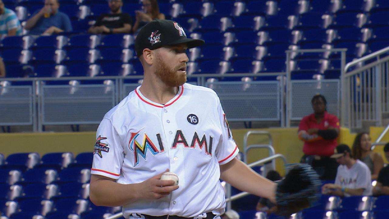 Straily, big bats help Fish fry Phils