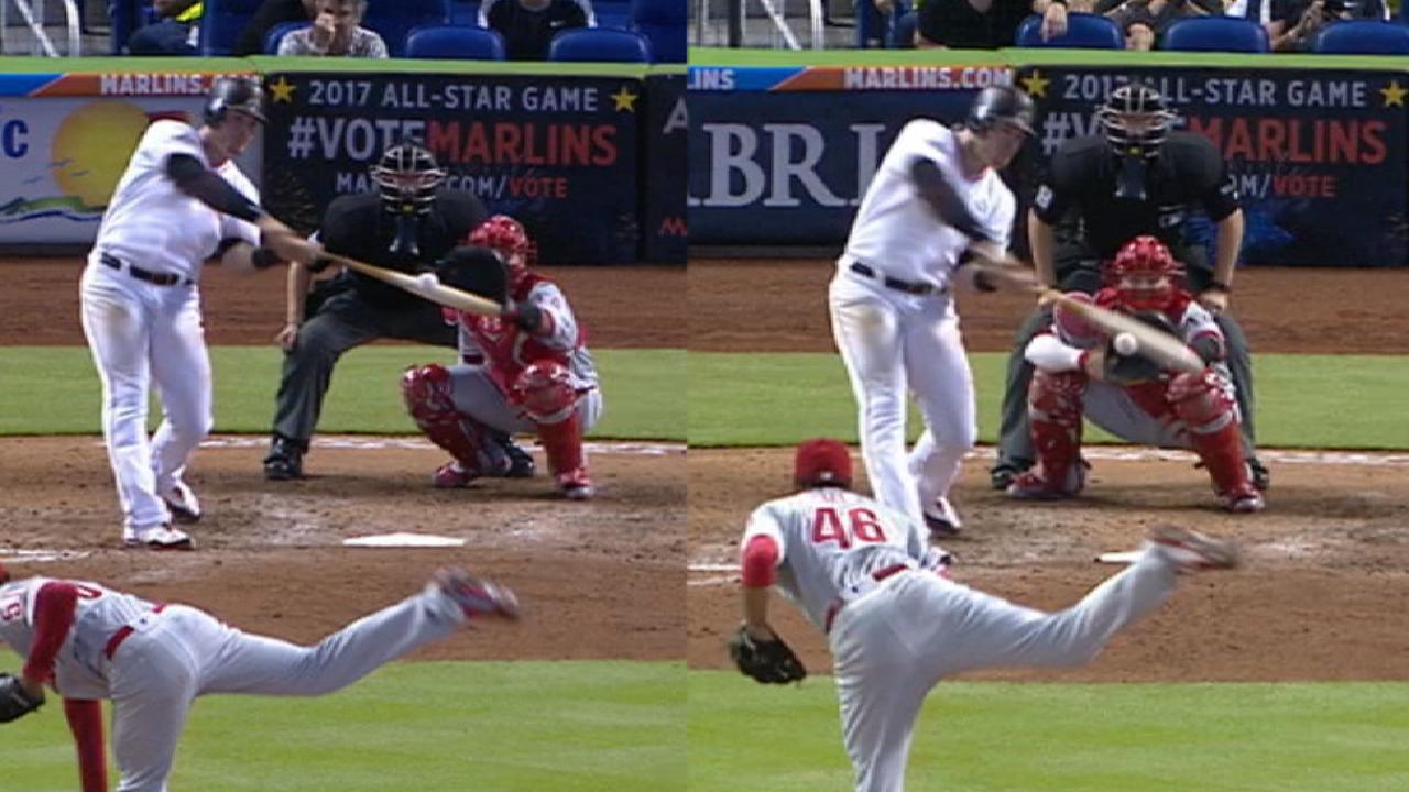Bour's two-homer day