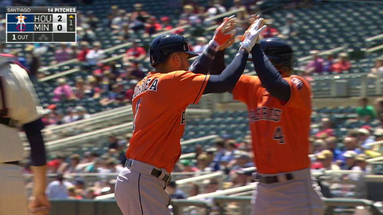 Astros cap monster May by tying club mark